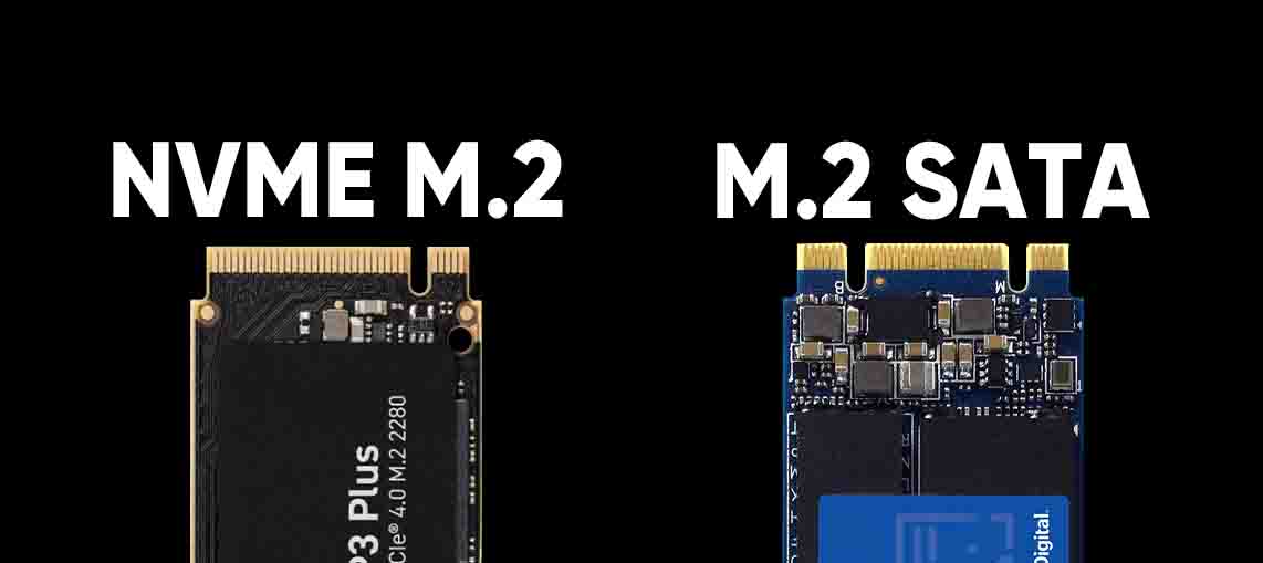 Differences between the pins in an NVME M.2 and an M.2 SATA